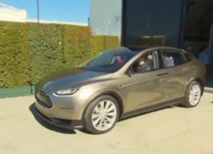 Tesla Model X on display
